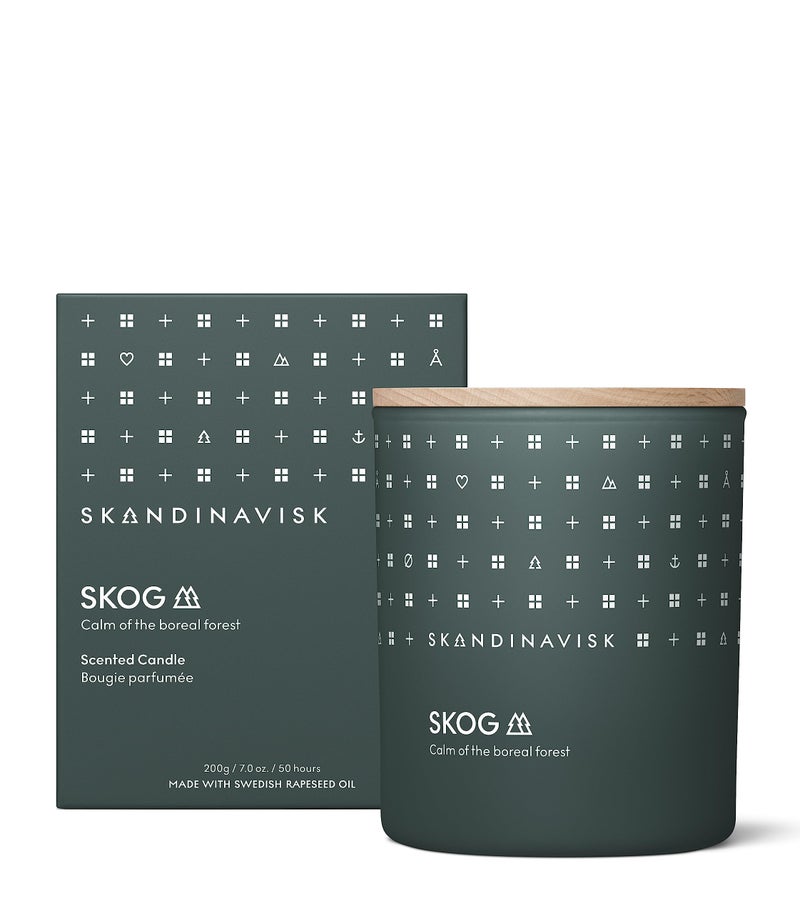 Skandinavisk Skog 'Forest' Scented Candle. Fragrance Notes: Pine Needles and Fir Cones  Birch Sap and Lily of The Valley. 7.0 oz. - Image 1